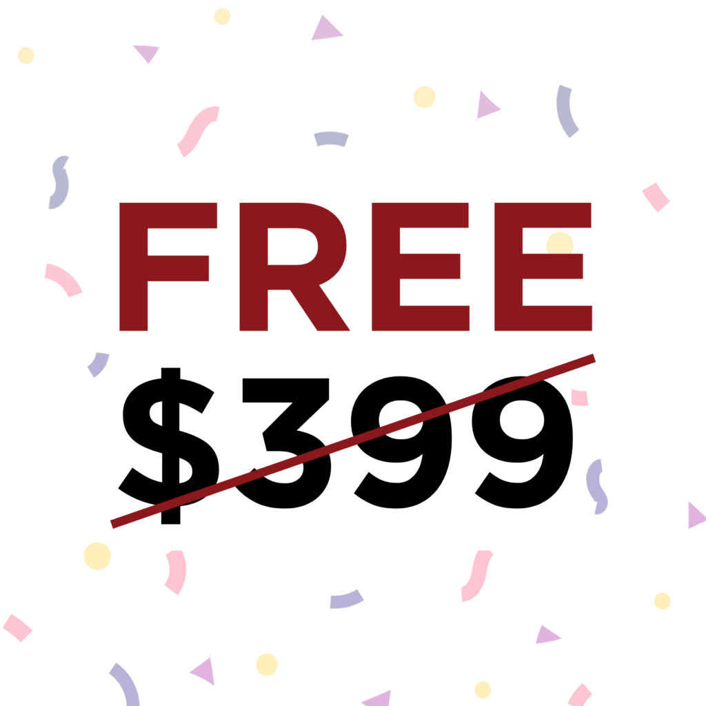 Discounted price: free! Previous price: $399.