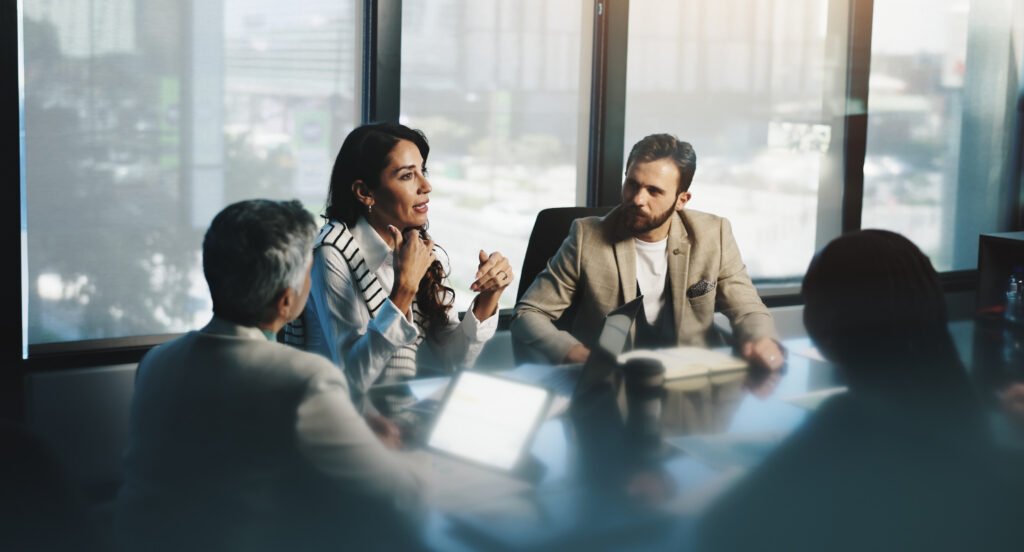 Group of people in a meeting.